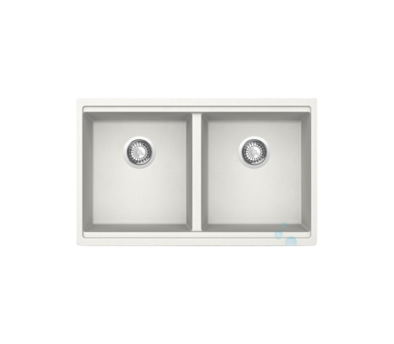 The Adour Granite Double Undermount Equal Bowl Kitchen Sink - Image 4