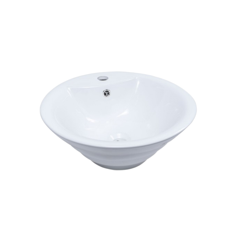 Porcelain Circular Vessel Bathroom Sink